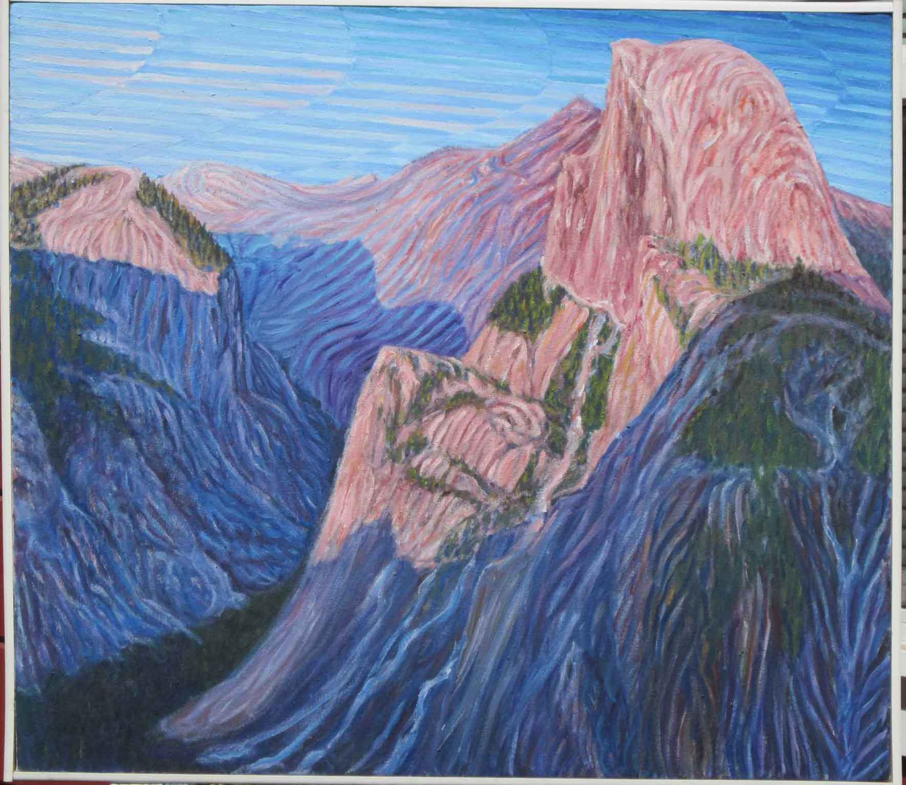 Half Dome - Linear Painting - Prakash N Chandras