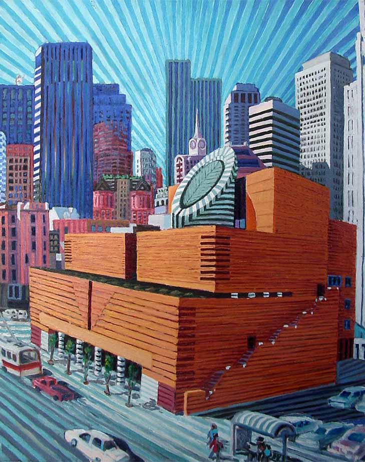 The New SFMOMA - Linear Painting by Prakash N Chandras